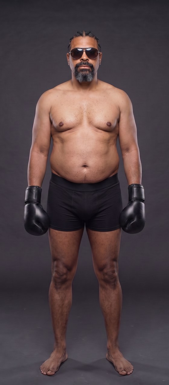 David Haye at 25 percent body fat.